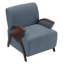 Fauteuil d'appoint rembourré moderne de 27 po de largeur, fauteuil en bois massif (ensemble de 2)-553108199