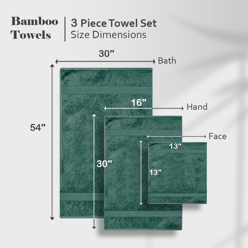 8 Piece Rayon from Bamboo Towel Set, White