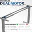 Bureau debout 71 po x 30 po Vivo Dual Motor-114397291