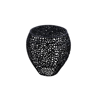 Black Aluminum Side Table: A Stylish Addition To Contemporary Living Rooms Modern & Table In Black: For A Fashionable Look
