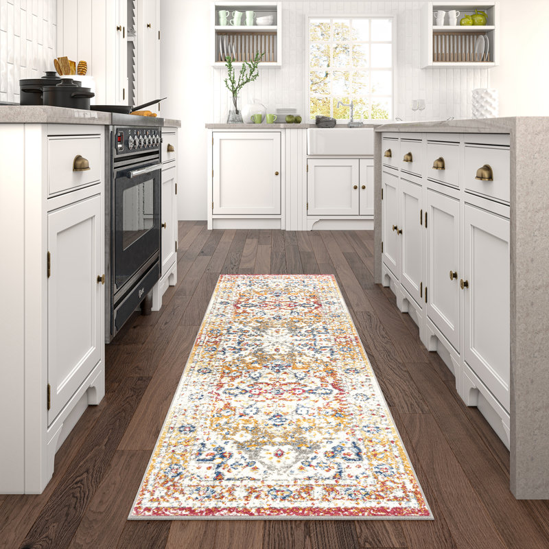 Tapis oriental Adilene, Tapis de couloir 2 pi 3 po x 7 pi 3 po