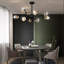 Lustre linéaire moderne à 9 lumières DEL