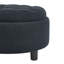 Table basse ronde avec rangement 25 pouces-9434482