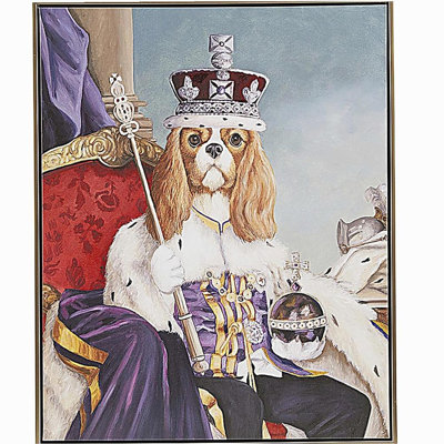 King Charles Spaniel III Framed Canvas Wall Art