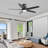 52 Inch Ceiling Fans With Lights, Indoor Low Profile Ceiling Fan With 3cct, Reversible Dc Motors Flush Mount Ceiling Fan , Led Dc Reversible Modern Ceiling Fan For Bedroom-116671736-116671738