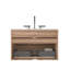 Meuble-lavabo mural en chêne brut Gloria