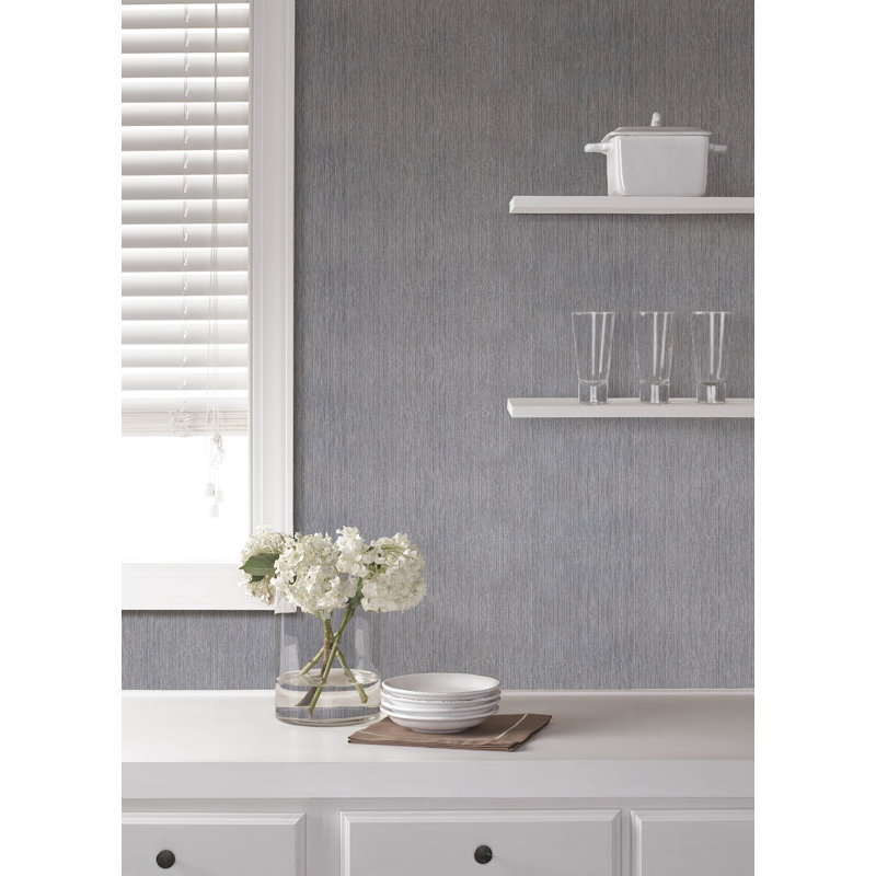 Sunshower  Stria Wallpaper,  Dark Gray