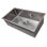 DuraSnow® ZLINE 33" Meribel Undermount Single Bowl Fingerprint Resistant Stainless Steel Kitchen Sink with Bottom Grid