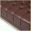 Canapé Chesterfield 79,1 po 3 places en similicuir PU capitonné-133235375