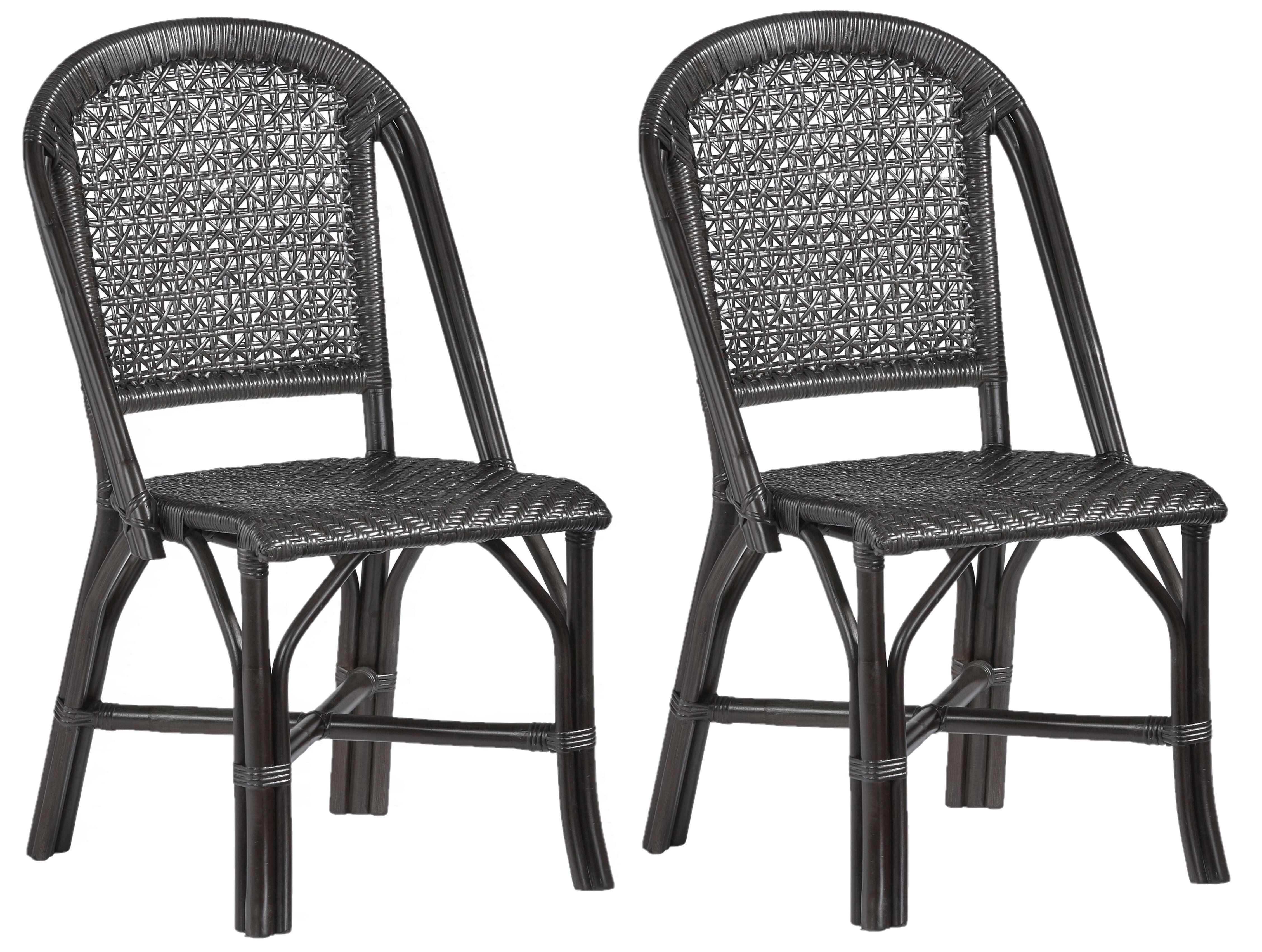 Beachcrest Home Rattan King Louis Back Side Chair & Reviews