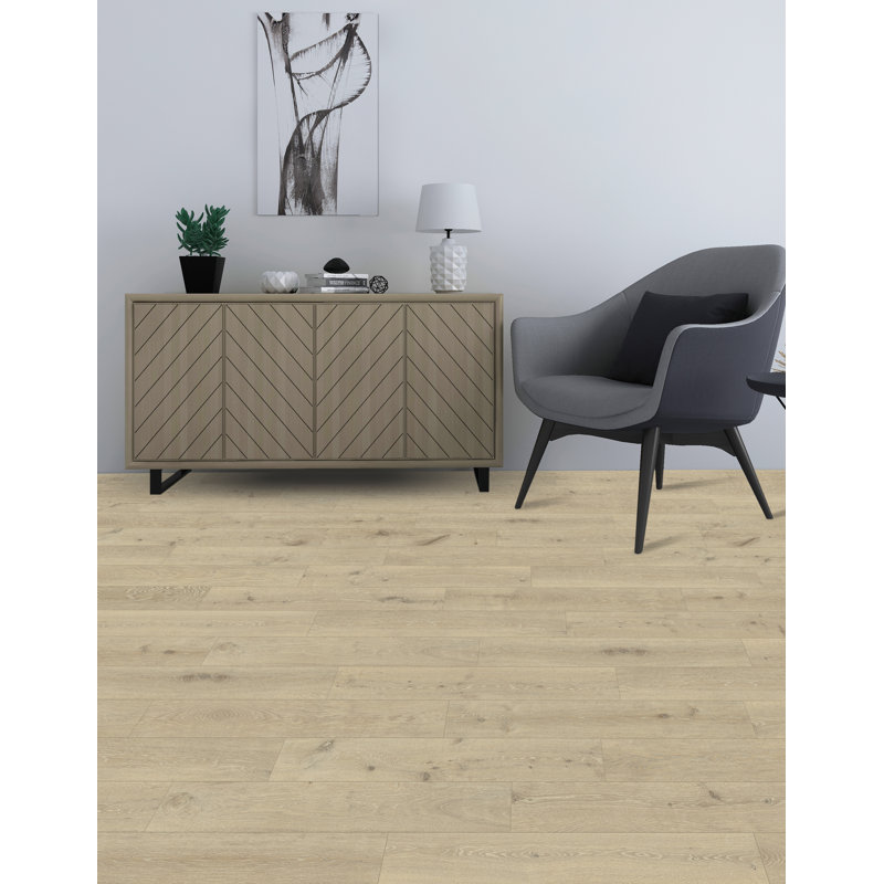 Armor 5.5mm Thick 6.62'' W x 48'' L Vinyl Plank, Almond