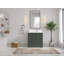 Meuble-lavabo simple 36 po avec plateau en quartz Alys