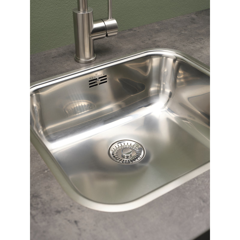 44.5cm x 39.3cm Single Bowl Kitchen Sink