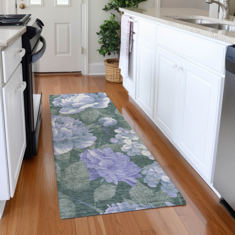 Machine Washable Indoor/Outdoor Claudian ACN1563 Lavender Rug