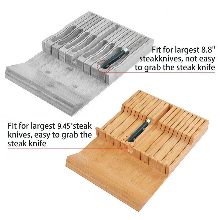 MooJ Metal Knife Block Set