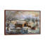 Covered Bridge by Nicky Boehme - Floater Frame Painting on Canvas-1626195138-1626195148