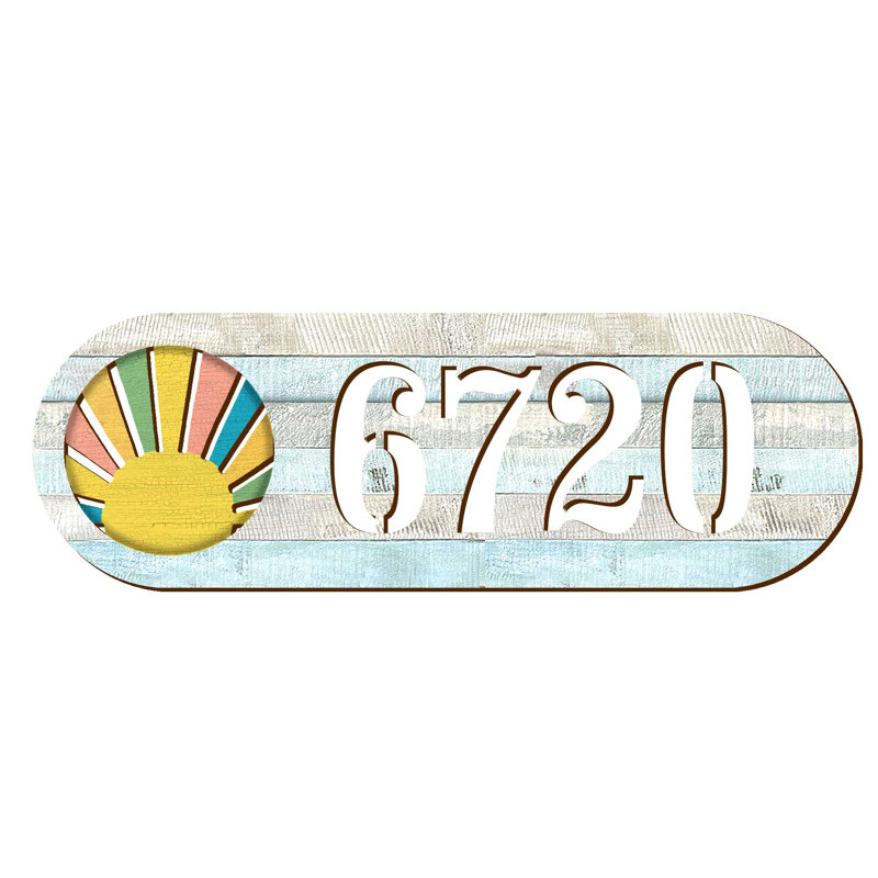 Plaque d'adresse sur 1 ligne Sunrise, Oui