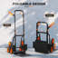 DURHAND Stair Climbing Hand Truck Heavy Duty Foldable Trolley 120kg Green-2018351366