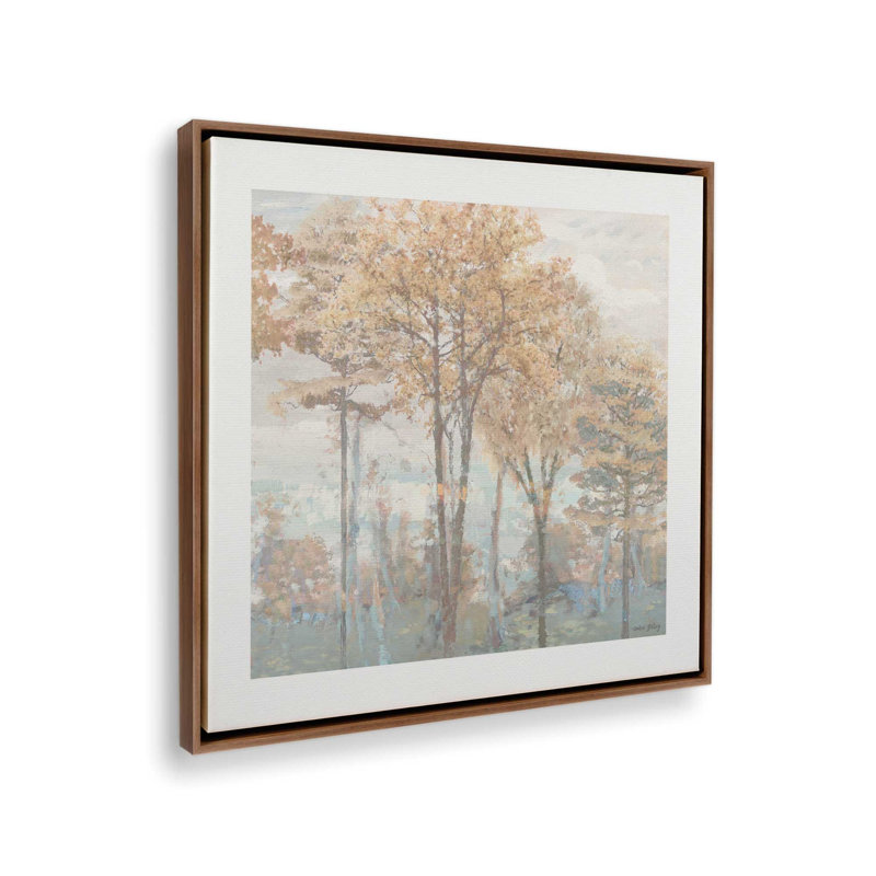 «Emberwood I» par Amber Sterling, reproduction d'art, L 20 po x H 20 po, Brun, Toile avec cadre