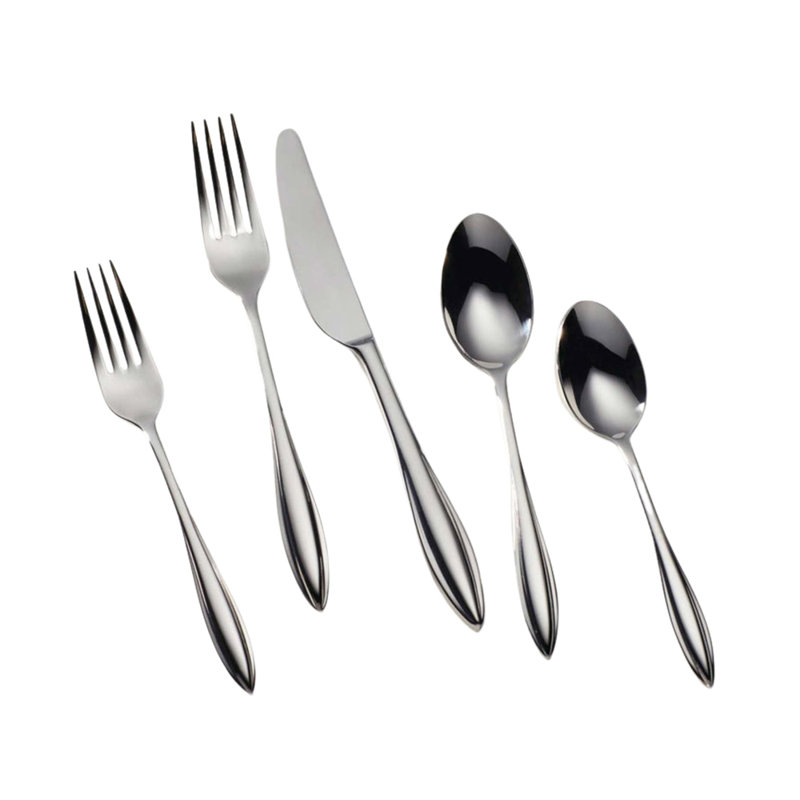 Sculpt 65 Piece 18/10 Stainless Steel Flatware Set, Service for 12