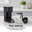 Cafetière programmable Hamilton Beach 12 tasses, 24 h, carafe en verre, arrêt automatique, noire avec finitions chromées, 43690J