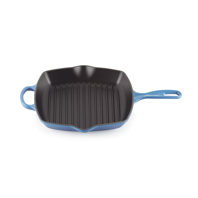 Le Creuset Cast Iron Square Grillit 26cm, Azure
