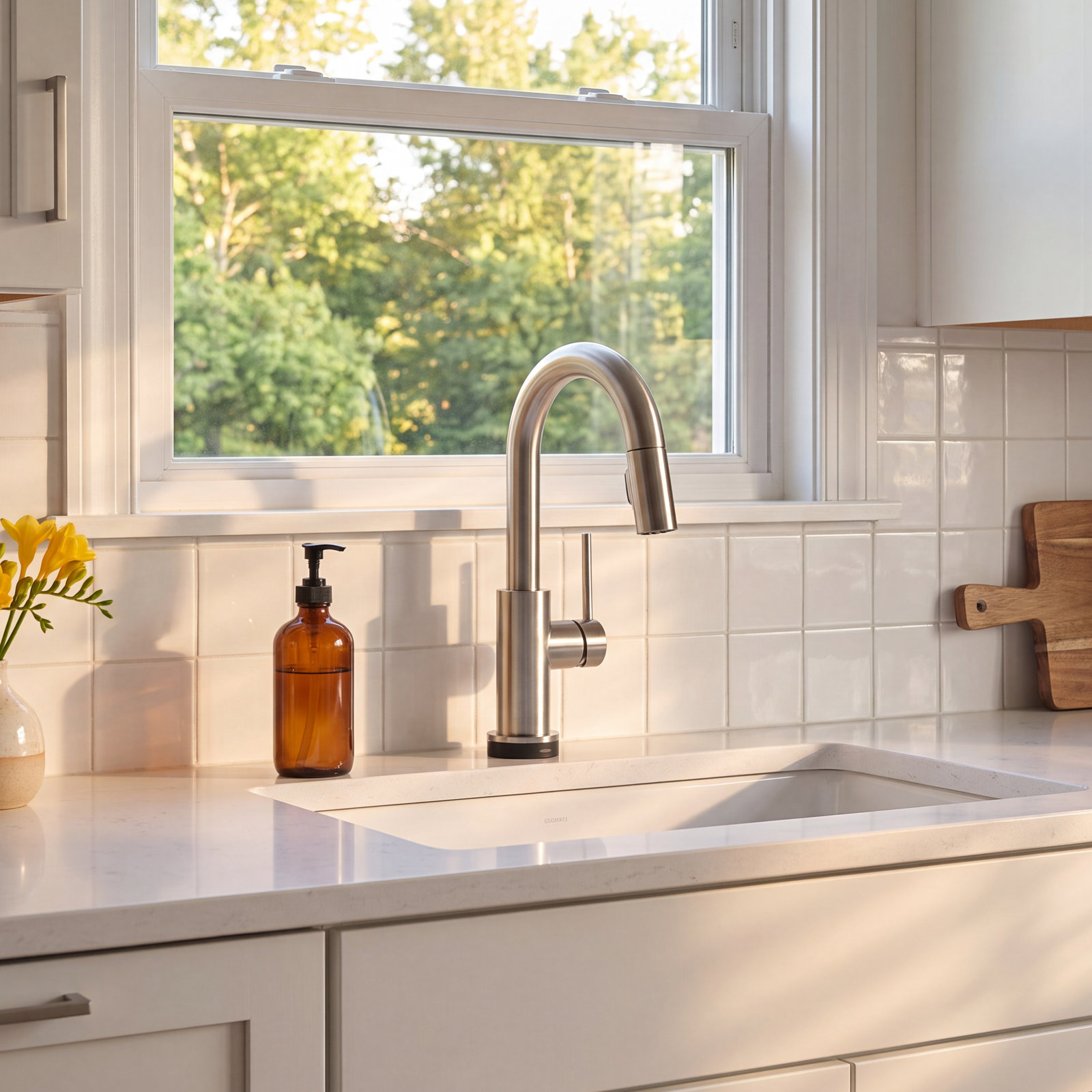 Trinsic Pull Down Touch Bar Faucet, Arctic Stainless