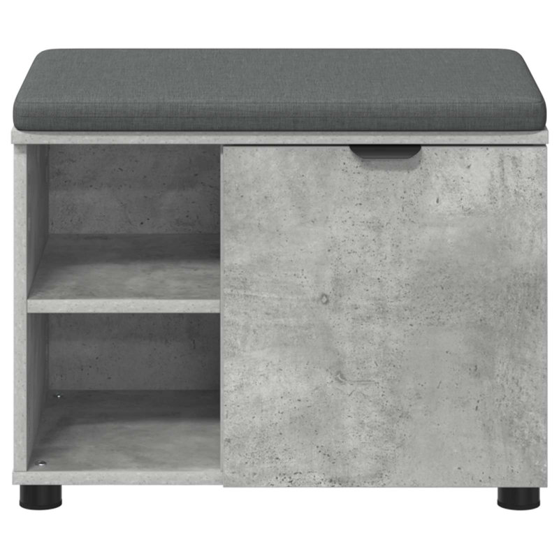 Storage Bench, 46cm H x 60cm W x 38cm D, Concrete Grey