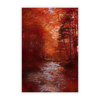 The Woodland Stream In Abstract - Print