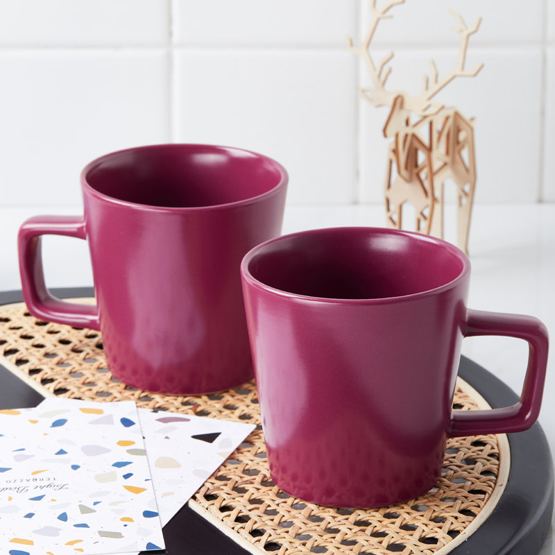 Stone Lain Cleo 16-Piece Dinnerware Set Stoneware, Maroon