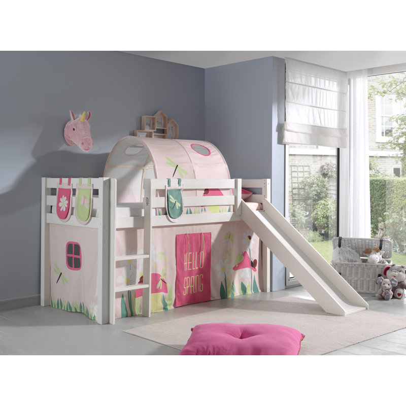 Escalera Loft Bed, 90 x 200 cm, White, Premium