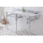 Embassy Stone Oval Console Bathroom Sink with Faucet and Overflow-836491265