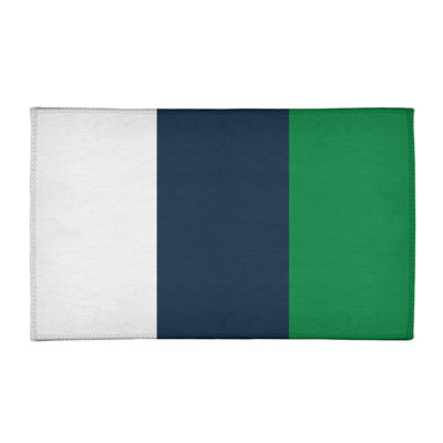 Tapis bleu/vert