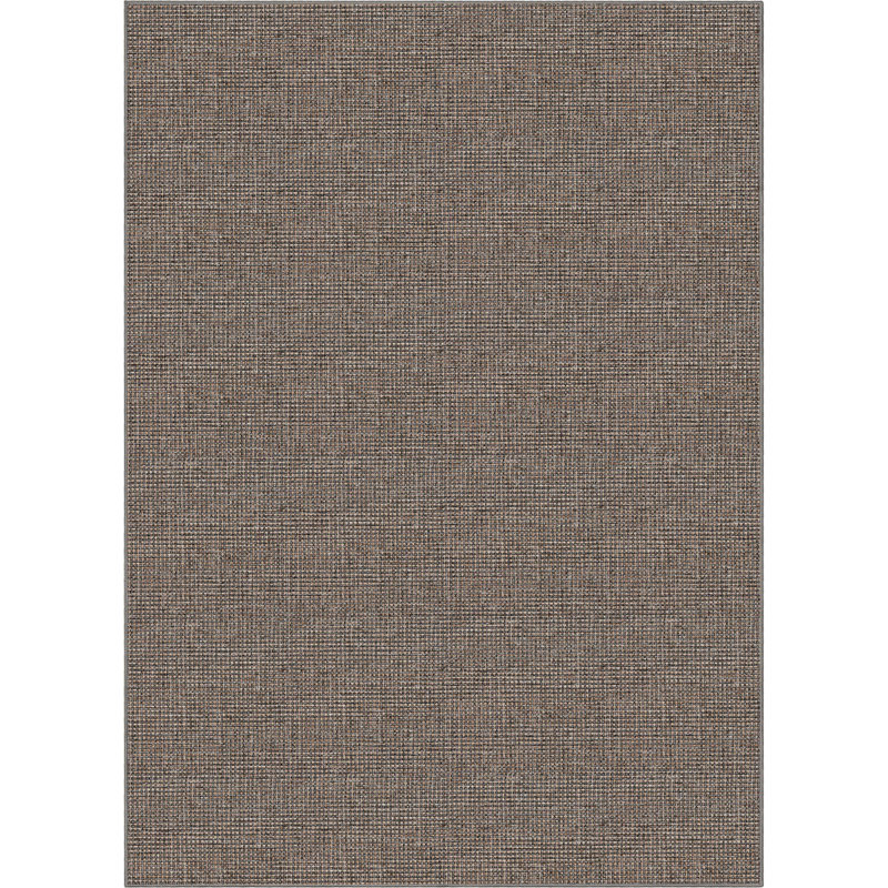 Tapis gris tissé à plat en faux jute Airedale