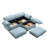 Modular Sectional Sofa with Storage Reversible Ottoman-411386733