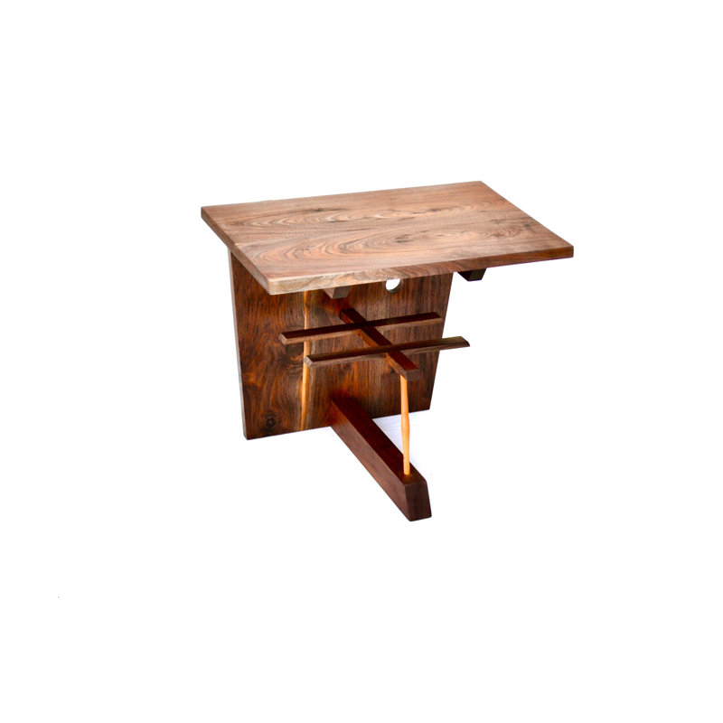24'' W Solid Wood Console Table, Walnut