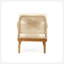 Ensemble de conversation exquis comprenant une causeuse, une table basse et des fauteuils club