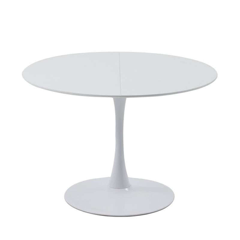 David Pedestal Dining Table, 75cmH x 110cmL x 110cmW, White