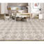 Tapis gris et argent noué à la main de haute qualité