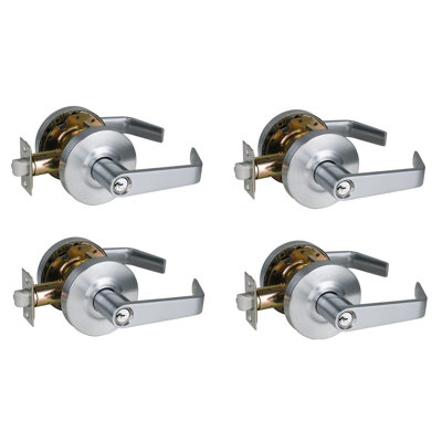 Heavy Duty Storeroom Keyed (Entry) Door Lever Multipack
