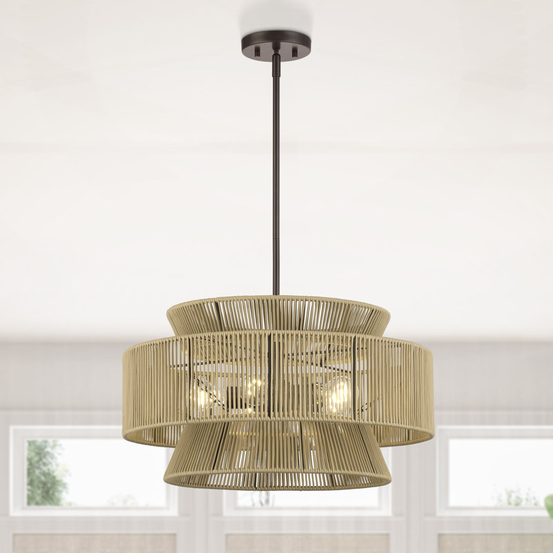 Lustre suspendu 5 lumières Aurea, Doré, Bronze, 5