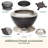 Cuisinart 24” Cleanburn Smokeless Fire Pit with Removable Base for Ash, Portable Wood Burning Outdoor Fireplace, Stainless Steel Smoke Free Outdoor Heater, Enhanced Airflow and Easy Cleanup