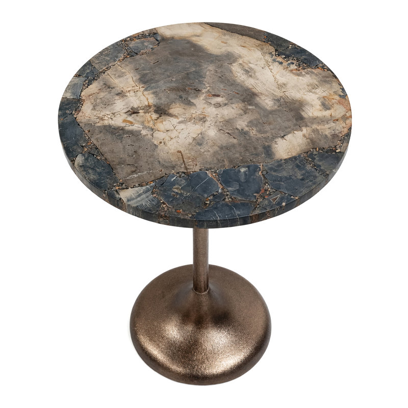 Fossilised Petrified Wood Accent Table