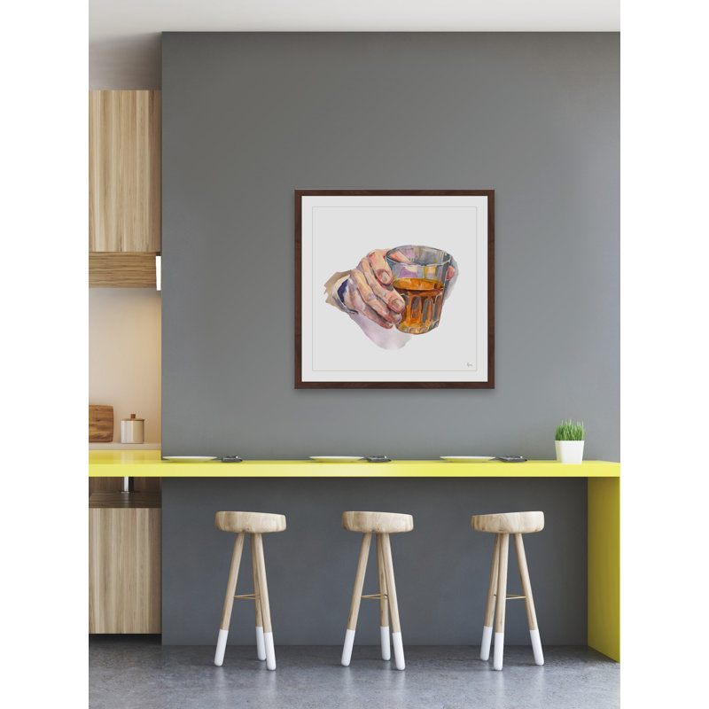 « bravos », reproduction d’art framedwatercolor, H 12 po x l 12 po x P 1,5 po