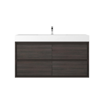 48'' Single Bathroom Vanity with Acrylic Top