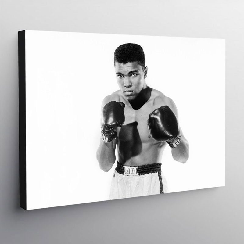 Muhammad Ali Young Boxer - Wrapped Canvas Print, 61cm H x 81cm W x 4cm D