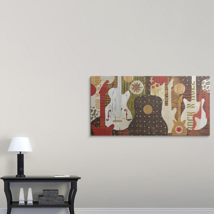 «Rock and Roll Fantasy» par Francyne, impression, H 12 po x l 24 po x P 1,5 po, Toile