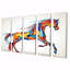 "Cheval au galop", art mural 5 pièces-106424158