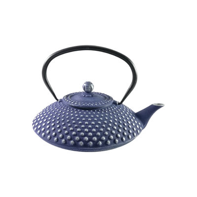 Buckingham Cast Iron Hobnail Teapot - Blue Pimple Pattern
