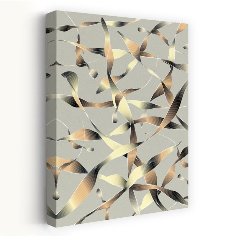Contemporary Art Abstract Elegant Geometric Nature Landscape Wall Art by Angelo Cerantola - Wrapped Canvas Print